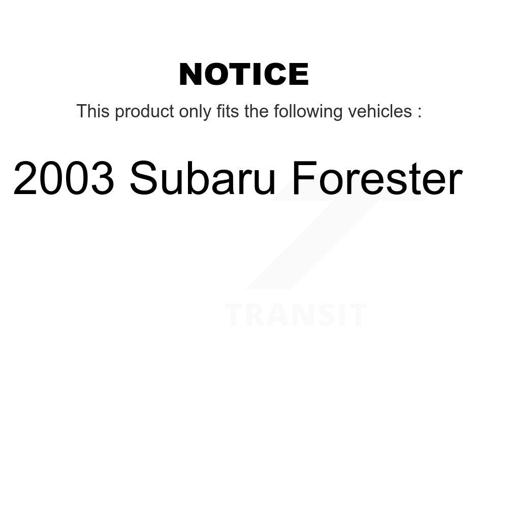 [Front+Rear] 2003 Subaru Forester Impreza Premium OE Brake Rotors & Ceramic Pads Kit For Max Braking