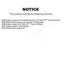 Charger l'image dans la galerie, Front Rear Disc Brake Rotors And Ceramic Pads Kit For Subaru Legacy