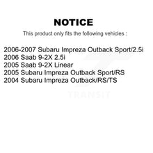 Charger l'image dans la galerie, Front Rear Disc Brake Rotors And Ceramic Pads Kit For Subaru Impreza Saab 9-2X