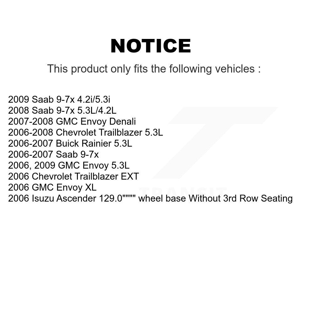 Front Rear Brake Rotor & Ceramic Pad Kit For Chevrolet Trailblazer GMC Envoy EXT