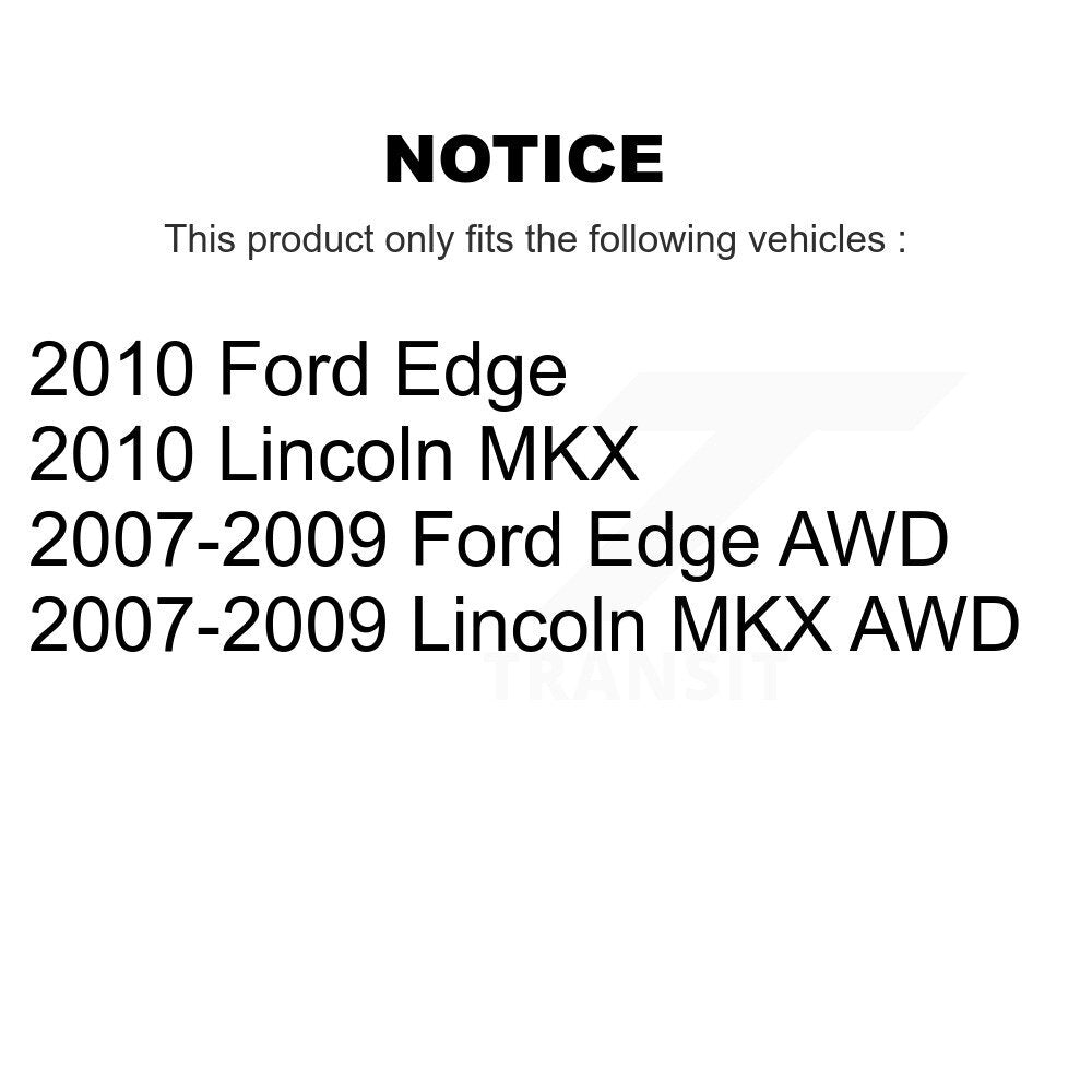 Front Rear Disc Brake Rotors And Ceramic Pads Kit For Ford Edge Lincoln MKX