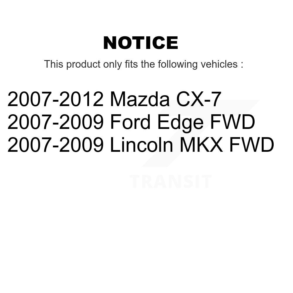 Front Rear Disc Brake Rotor Ceramic Pad Kit For Ford Edge Mazda CX-7 Lincoln MKX