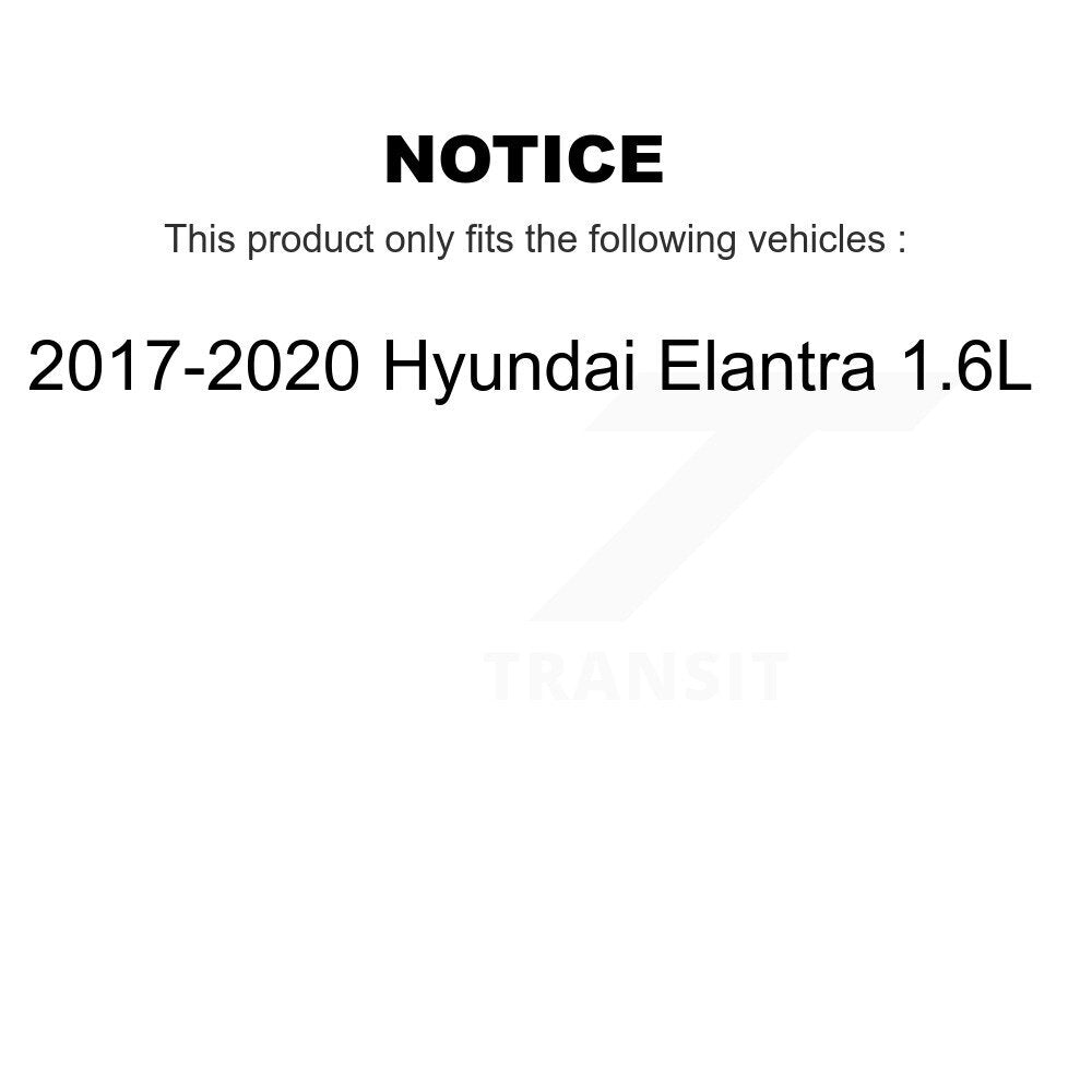 [Front+Rear] 2017-2020 Hyundai Elantra 1.6L Premium OE Brake Rotors & Ceramic Pads Kit For Max Braking