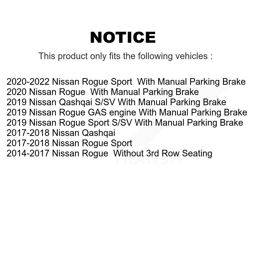 Front Rear Disc Brake Rotors And Ceramic Pads Kit For Nissan Rogue Sport Qashqai