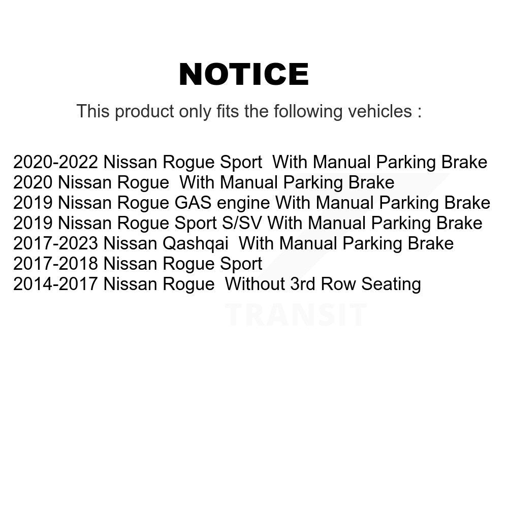 Front Rear Disc Brake Rotors And Ceramic Pads Kit For Nissan Rogue Sport Qashqai