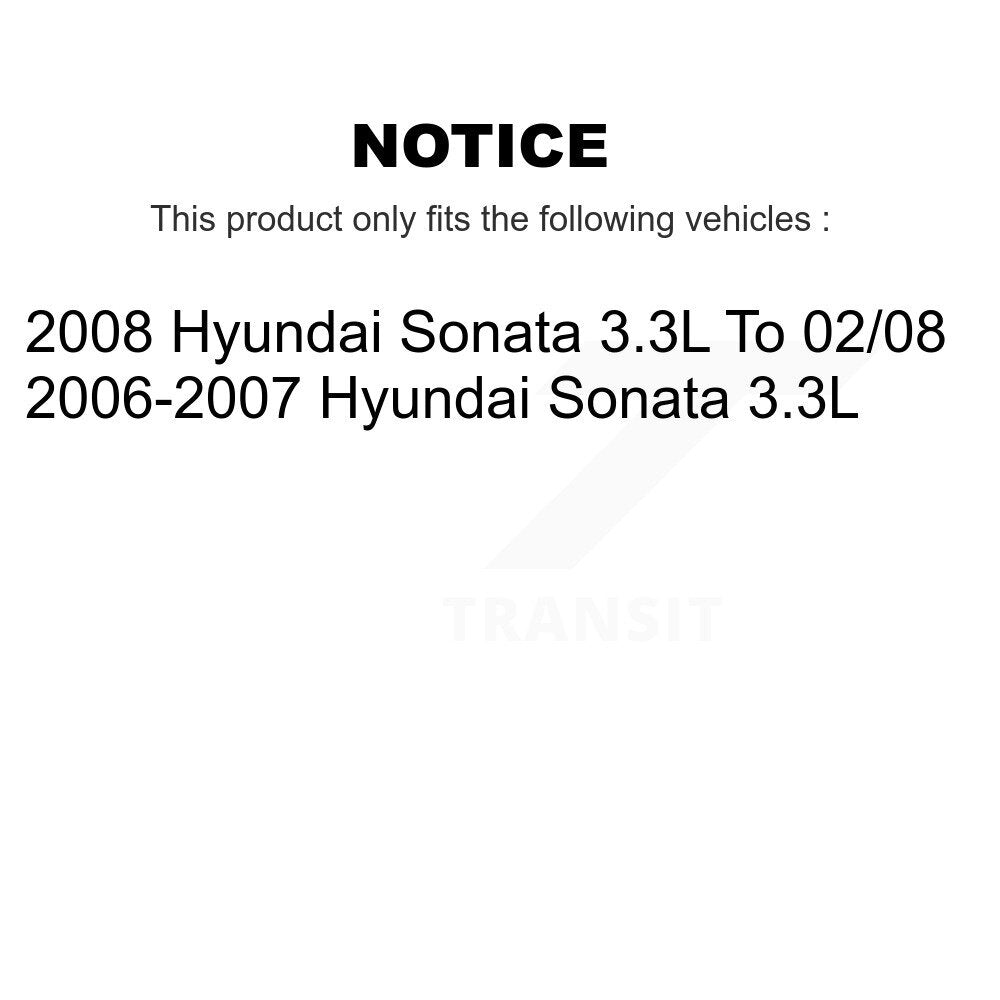 Front Rear Disc Brake Rotors And Ceramic Pads Kit For Hyundai Sonata 3.3L