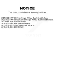 Charger l'image dans la galerie, Front Rear Brake Rotor Ceramic Pad Kit For BMW X1 X2 Mini Cooper Countryman 228i