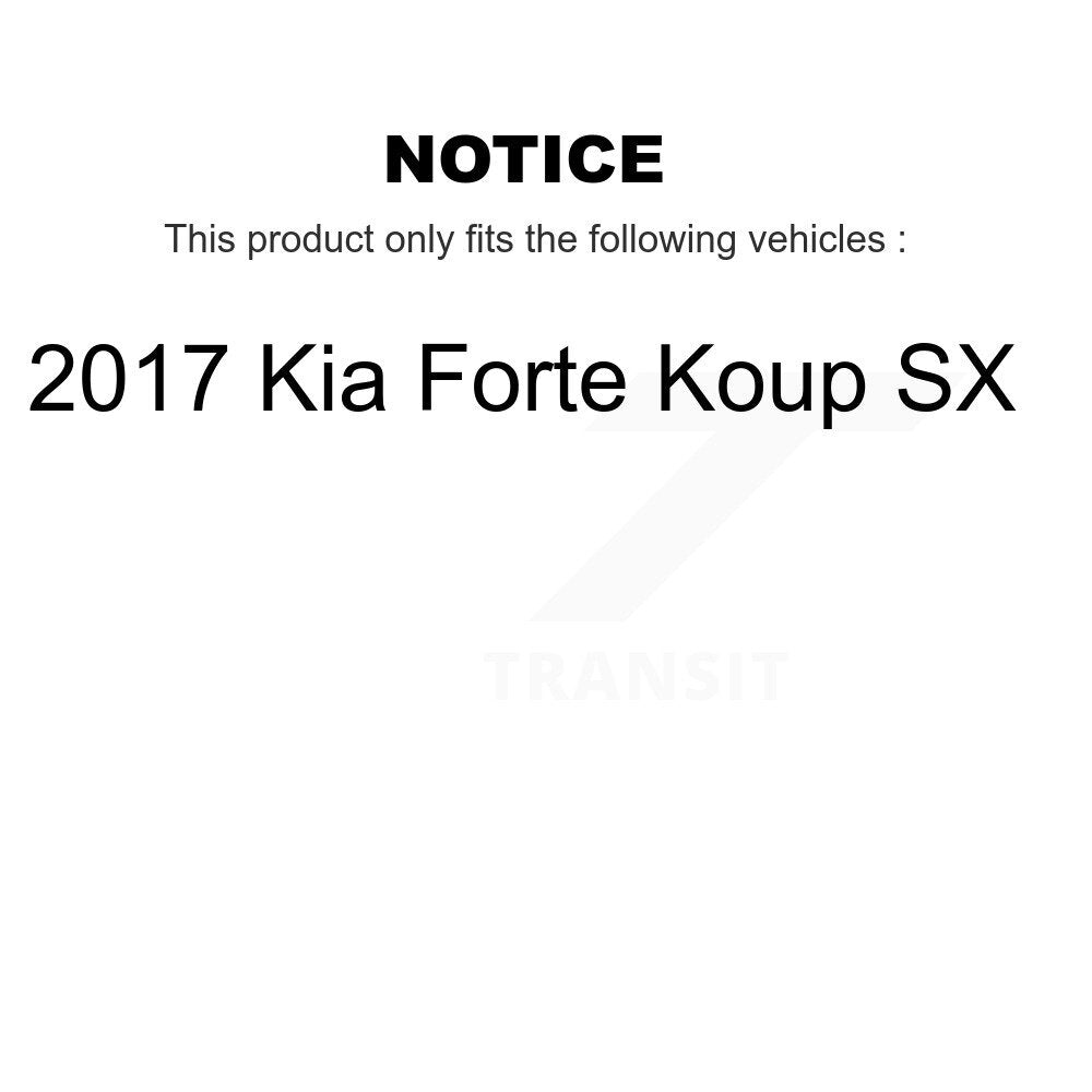 [Front+Rear] 2017 Kia Forte Koup SX Premium OE Brake Kit & Ceramic Pads For Max Braking