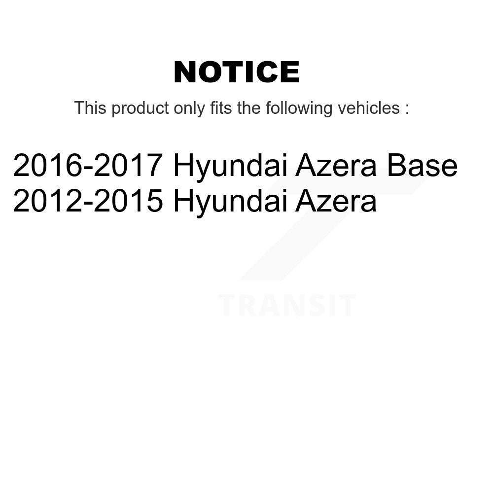Front Rear Disc Brake Rotors And Ceramic Pads Kit For Hyundai Azera