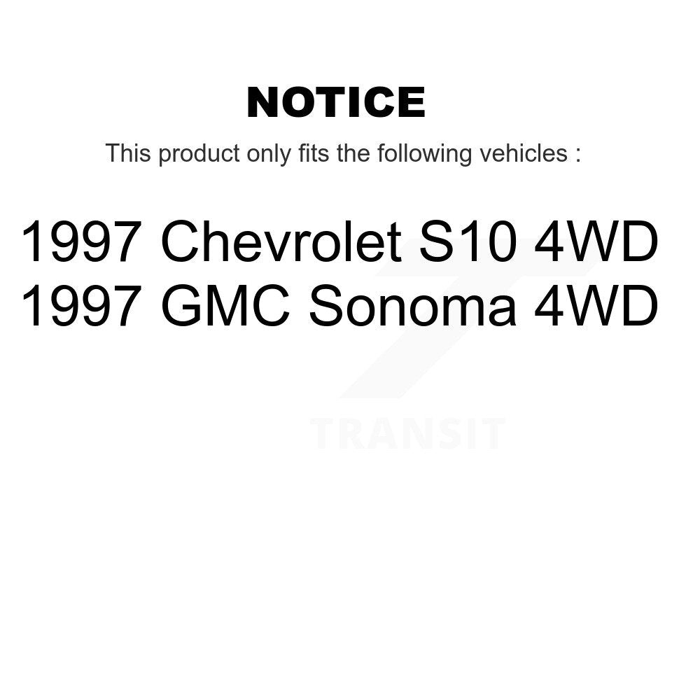 [Front+Rear] 1997 Chevrolet S10 GMC Sonoma 4WD Premium OE Brake Rotors & Ceramic Pads Kit For Max Braking