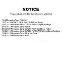 Charger l'image dans la galerie, Rear Brake Rotor Ceramic Pad Kit For Mercedes-Benz GLA250 CLA250 INFINITI QX30 B