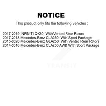 Load image into Gallery viewer, Rear Brake Rotor &amp; Ceramic Pad Kit For Mercedes-Benz GLA250 CLA250 INFINITI QX30