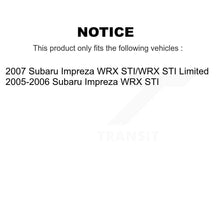 Load image into Gallery viewer, Rear Disc Brake Rotors And Ceramic Pads Kit For Subaru Impreza