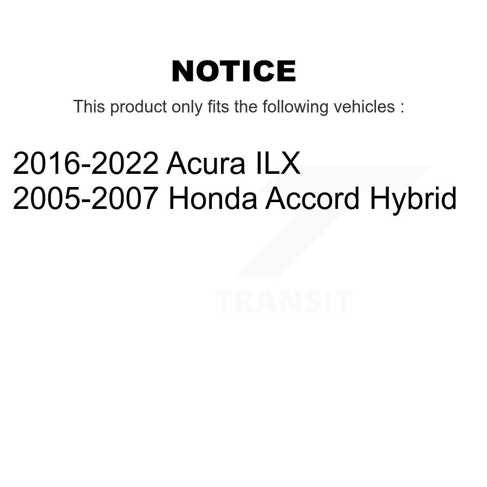 Rear Disc Brake Rotors And Ceramic Pads Kit For Honda Accord Acura ILX