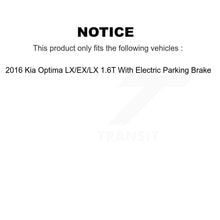 Charger l&#39;image dans la galerie, Rear Brake Rotor Ceramic Pad Kit For 2016 Kia Optima With Electric Parking