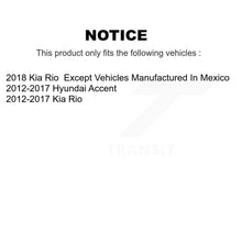 Charger l'image dans la galerie, Rear Disc Brake Rotors And Ceramic Pads Kit For Hyundai Accent Kia Rio