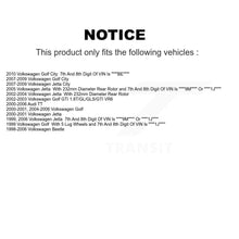 Load image into Gallery viewer, Rear Brake Rotor &amp; Ceramic Pad Kit For Volkswagen Jetta Beetle Golf Audi TT City