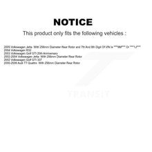 Load image into Gallery viewer, Rear Brake Rotor &amp; Ceramic Pad Kit For Volkswagen Jetta Golf Audi TT Quattro R32