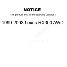 Load image into Gallery viewer, Rear Disc Brake Rotors And Ceramic Pads Kit For 1999-2003 Lexus RX300 AWD