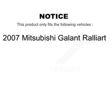 Load image into Gallery viewer, Rear Disc Brake Rotors And Ceramic Pads Kit For 2007 Mitsubishi Galant Ralliart