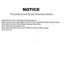Charger l'image dans la galerie, Rear Disc Brake Rotors And Ceramic Pads Kit For Hyundai Elantra Kia Niro Ioniq