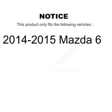 Charger l&#39;image dans la galerie, Rear Disc Brake Rotors And Ceramic Pads Kit For 2014-2015 Mazda 6