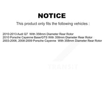 Charger l'image dans la galerie, Rear Disc Brake Rotors And Ceramic Pads Kit For Porsche Cayenne Audi Q7