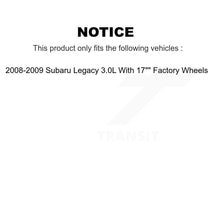 Load image into Gallery viewer, Rear Brake Rotor Ceramic Pad Kit For 08-09 Subaru Legacy With 17&quot; Factory Wheels