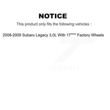 Charger l'image dans la galerie, Rear Brake Rotor Ceramic Pad Kit For 08-09 Subaru Legacy With 17" Factory Wheels
