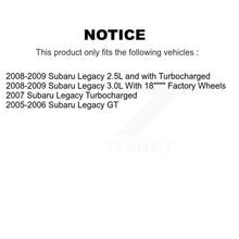 Charger l'image dans la galerie, Rear Disc Brake Rotors And Ceramic Pads Kit For Subaru Legacy