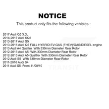 Load image into Gallery viewer, Rear Disc Brake Rotors And Ceramic Pads Kit For Audi Q5 A5 SQ5 Quattro S5 A4