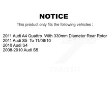 Load image into Gallery viewer, Rear Disc Brake Rotors And Ceramic Pads Kit For Audi S5 A4 Quattro