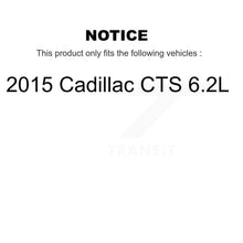 Load image into Gallery viewer, Rear Disc Brake Rotors And Ceramic Pads Kit For 2015 Cadillac CTS 6.2L