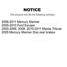 Charger l&#39;image dans la galerie, Rear Brake Rotor &amp; Ceramic Pad Kit For Ford Escape Mercury Mariner Mazda Tribute