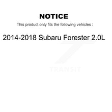 Charger l&#39;image dans la galerie, Rear Disc Brake Rotors And Ceramic Pads Kit For 2014-2018 Subaru Forester 2.0L