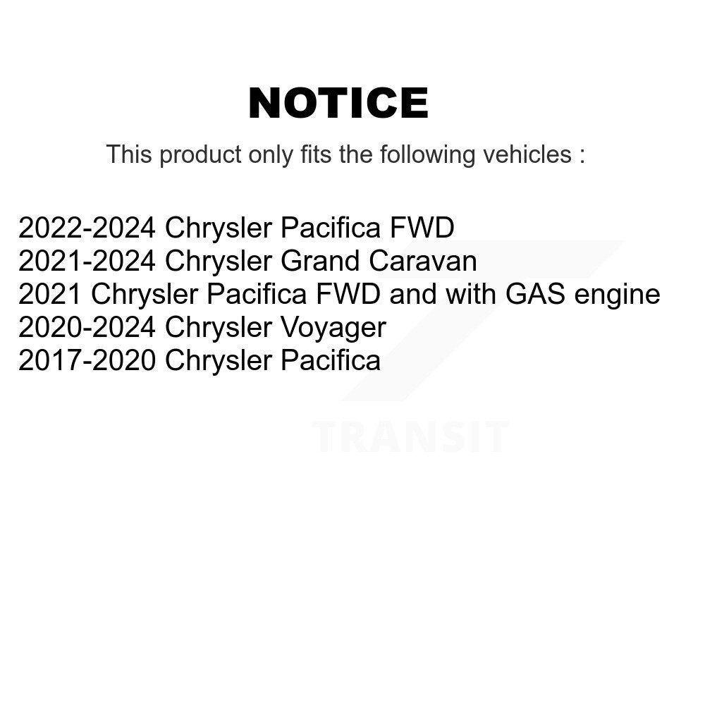 Rear Brake Rotor And Ceramic Pad Kit For Chrysler Pacifica Grand Caravan Voyager