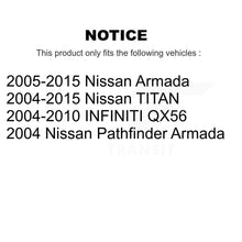 Charger l'image dans la galerie, Rear Brake Rotor And Ceramic Pad Kit For Nissan Titan Armada INFINITI QX56 TITAN