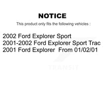 Charger l'image dans la galerie, Rear Disc Brake Rotors And Ceramic Pads Kit For Ford Explorer Sport Trac