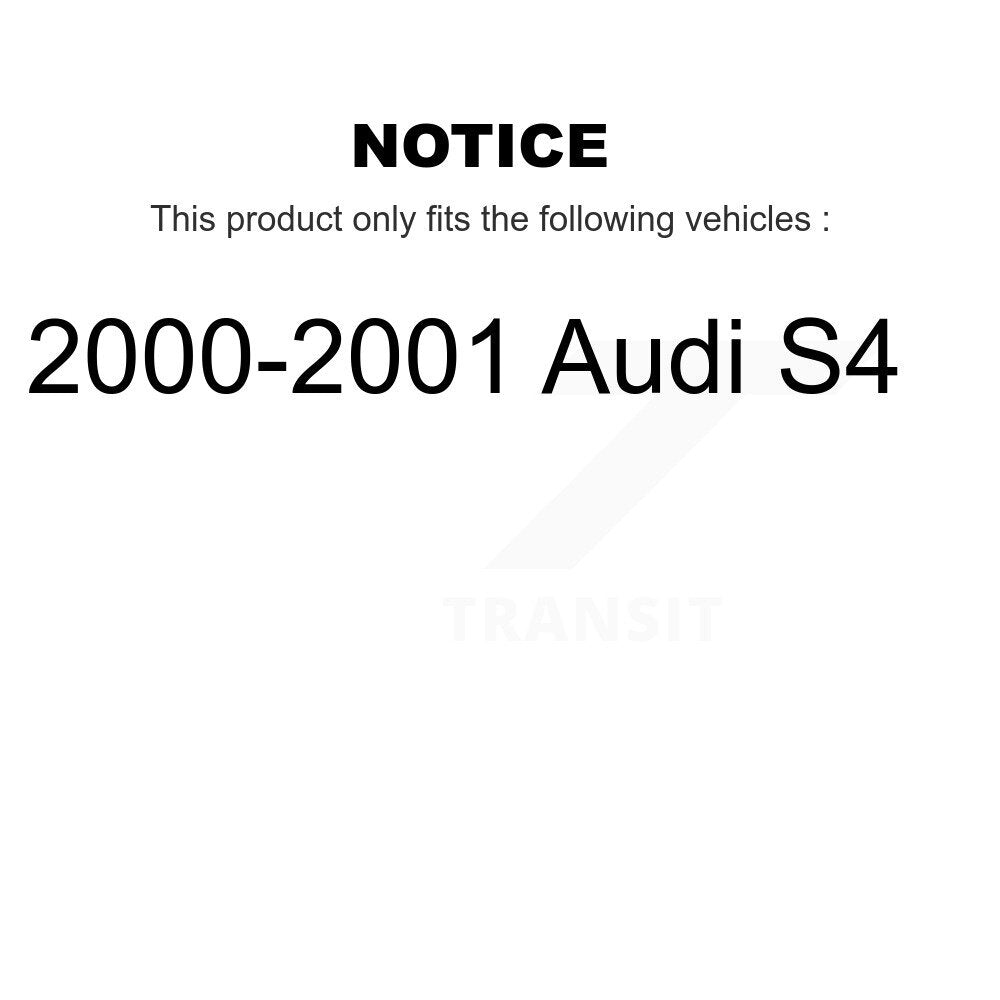 [Rear] 2000-2001 Audi S4 Premium OE Brake Rotors & Ceramic Pads Kit For Max Braking