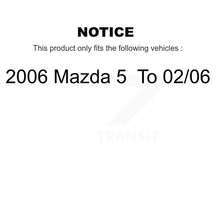 Load image into Gallery viewer, Rear Disc Brake Rotors And Ceramic Pads Kit For 2006 Mazda 5 To 02 06