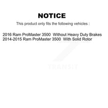 Load image into Gallery viewer, Rear Disc Brake Rotors And Ceramic Pads Kit For Ram ProMaster 3500 K8C-102013