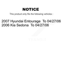 Charger l&#39;image dans la galerie, Rear Brake Rotors &amp; Ceramic Pad Kit For Kia Sedona Hyundai Entourage To 04/27/06