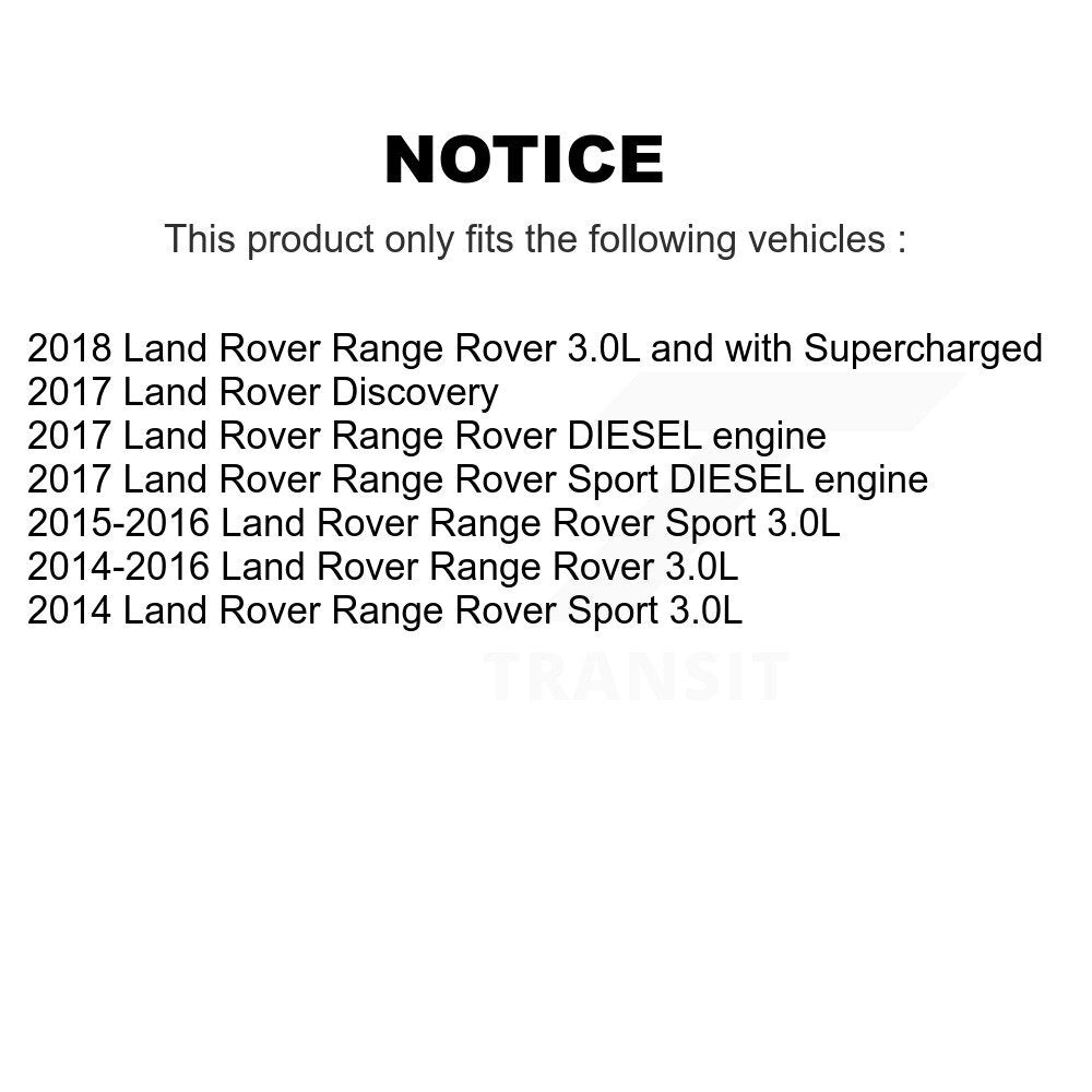 Rear Disc Brake Rotors And Ceramic Pads Kit For Land Rover Range Sport Discovery