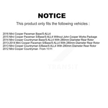 Load image into Gallery viewer, Rear Disc Brake Rotors And Ceramic Pads Kit For Mini Cooper Countryman Paceman