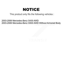 Charger l'image dans la galerie, Rear Disc Brake Rotors Ceramic Pad Kit For 2003-2006 Mercedes-Benz S430 S500 AWD