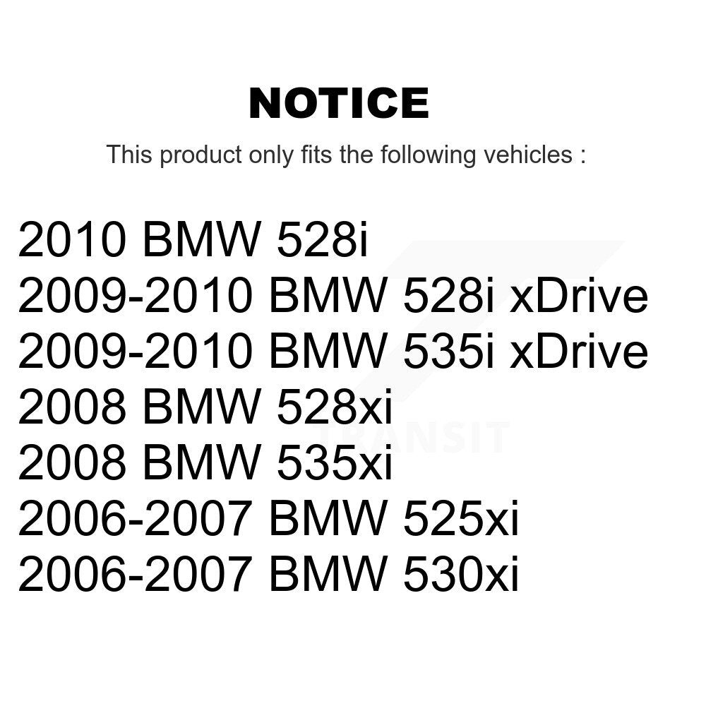 Rear Disc Brake Rotor Ceramic Pad Kit For BMW 530xi 528i xDrive 535i 535xi 525xi