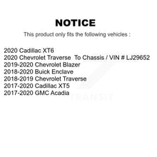 Charger l'image dans la galerie, Rear Brake Rotors Ceramic Pad Kit For Chevrolet Cadillac XT5 Traverse GMC Acadia