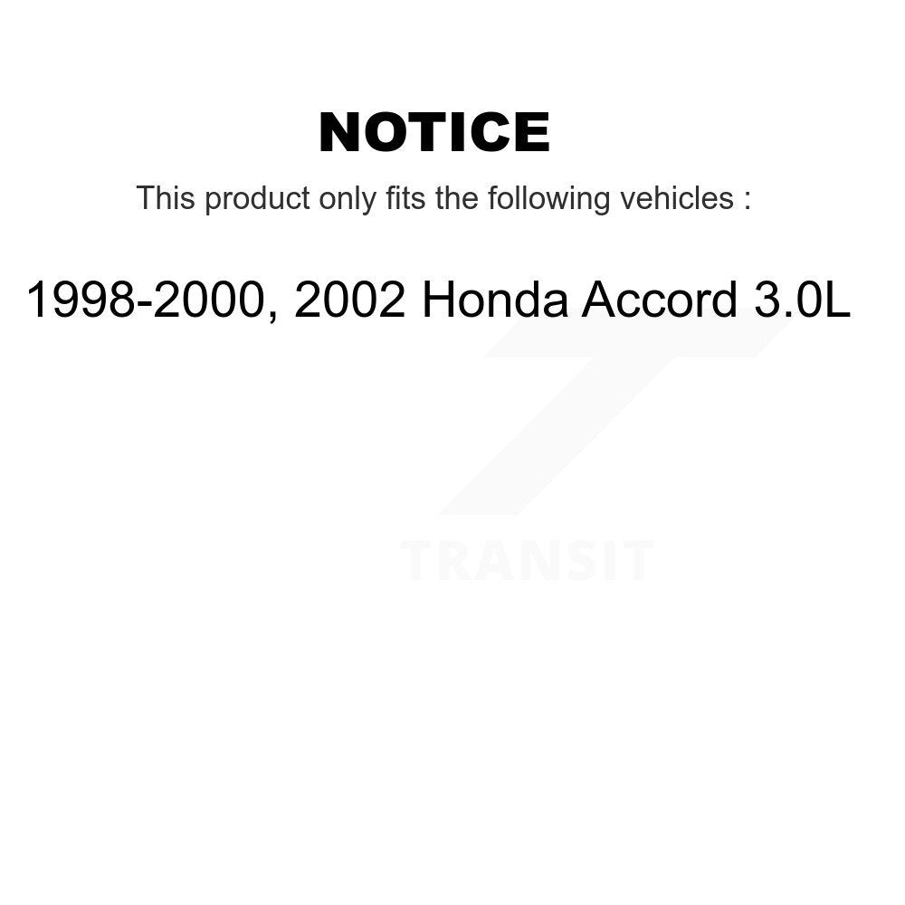 Front Rear Disc Brake Rotor Ceramic Pad And Drum Kit (7Pc) For Honda Accord 3.0L