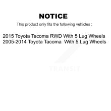 Charger l'image dans la galerie, Front Rear Disc Brake Rotors Ceramic Pads And Drum Kit (7Pc) For Toyota Tacoma