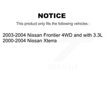 Charger l'image dans la galerie, Front Rear Brake Rotor Ceramic Pad And Drum Kit (7Pc) For Nissan Xterra Frontier